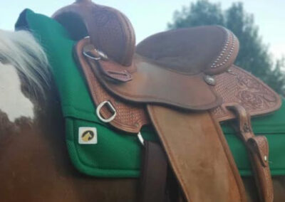 Tapis de selle western vert irlandais